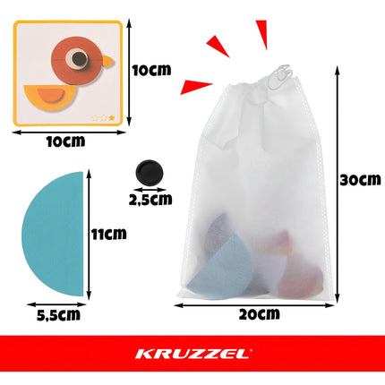Wooden puzzle - Kruzzel 22426 puzzle