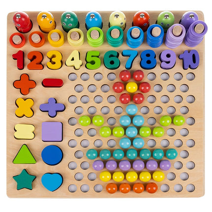Wooden puzzle - beads DU17252