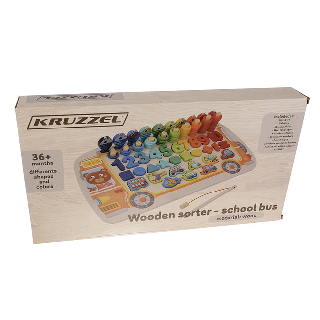 Wooden puzzle - sorter 6in1 Kruzzel 22636