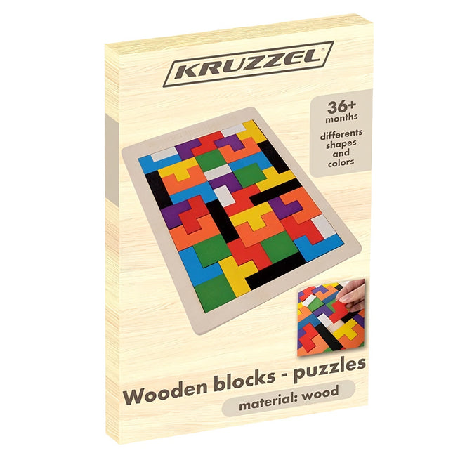 Wooden puzzle/tetris Kruzzel 22667