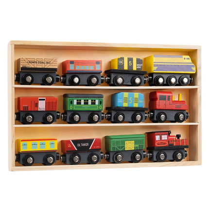 Wooden railway - 12 pieces. Kruzzel 23522
