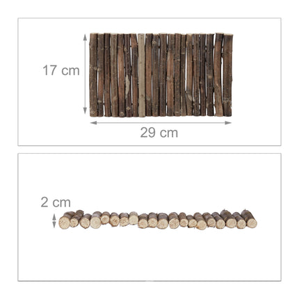 Wooden rodent bridge for small animals