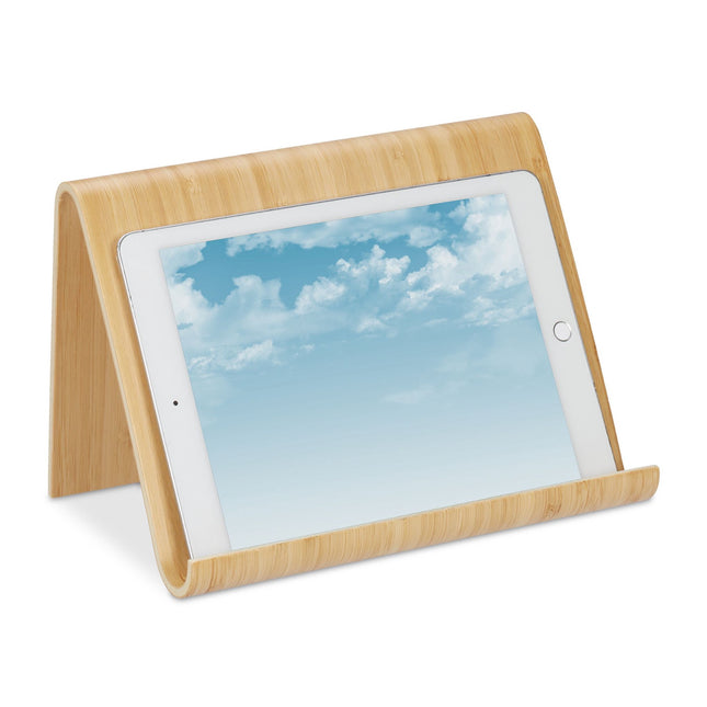 Houten tabletstandaard