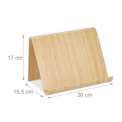 Wooden tablet stand