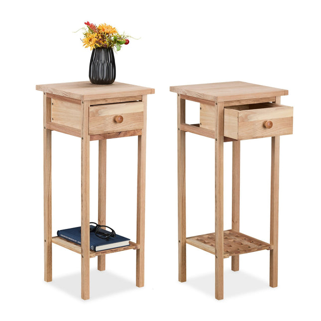 Houten telefoontafel, 2-pack