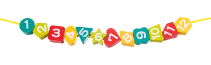 Wooden toy clock