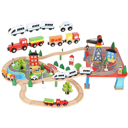Wooden train - battery-powered train
