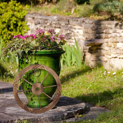 Wooden wagon wheels - set of 3