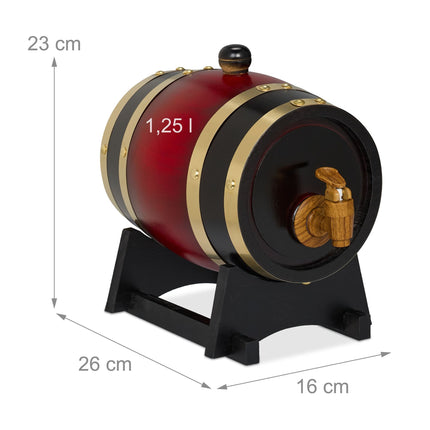 Wooden whiskey barrel 1.25 l