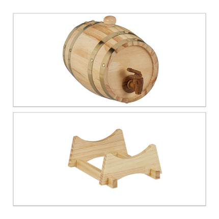 Wooden whiskey barrel 1.25 l