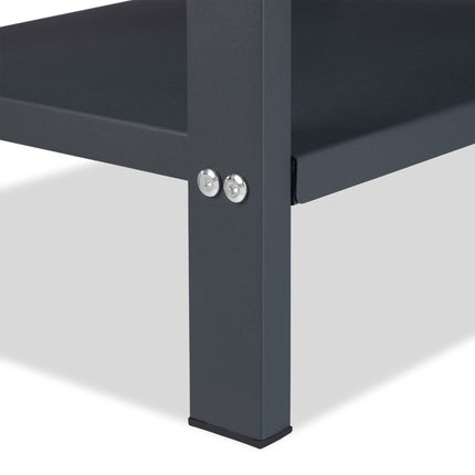 Wood stand with 2 shelves