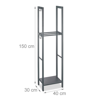 Wood stand with 2 shelves