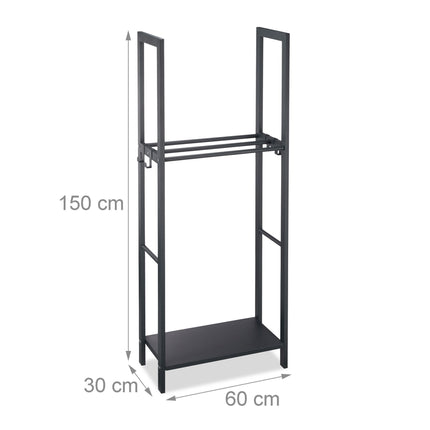 Wood stand with 2 shelves