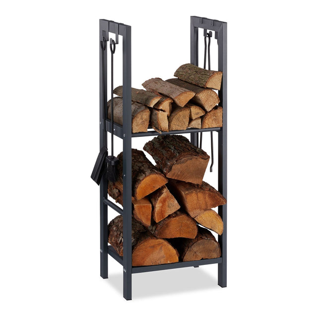 Houten standaard met 2 planken