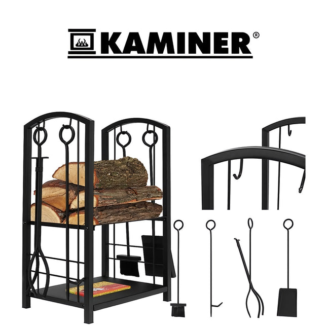 Wood stand with accessories PK011