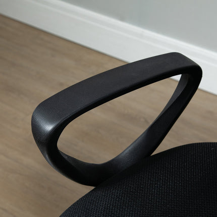 Ergonomic swivel office chair, height adjustable with footrest