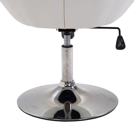 Adjustable swivel work stool, chrome steel, 56-90 Cm