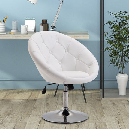 Adjustable swivel work stool, chrome steel, 56-90 Cm