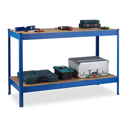 Workbench with 2 Adjustable Levels, Steel
