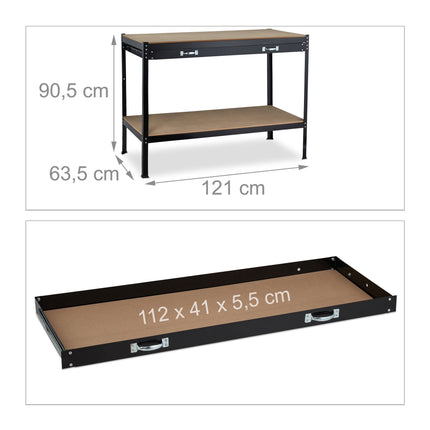 Workbench with drawer