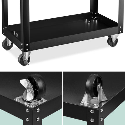 Workshop trolley with 3 shelves