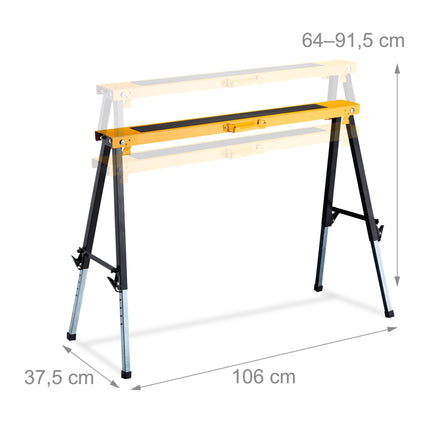 Work stands, 2 pcs, height adjustable