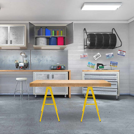 Work stands, 2 pcs, yellow
