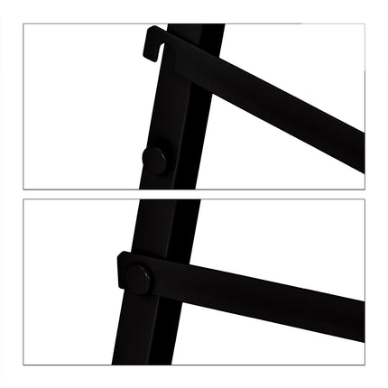 Work trestle set of 2 black/red
