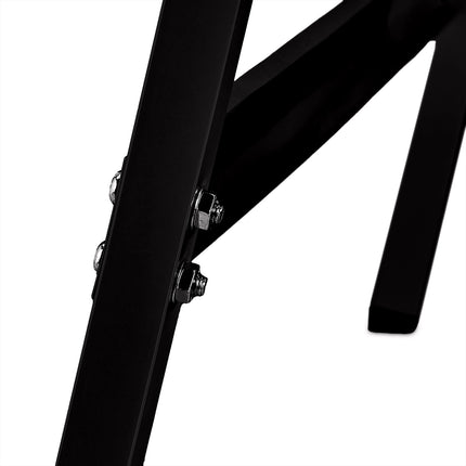 Work trestle set of 2 black/red