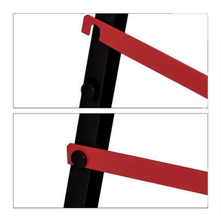 Work trestle set of 2 red/black