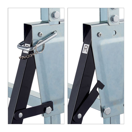 Work trestle steel, set of 2