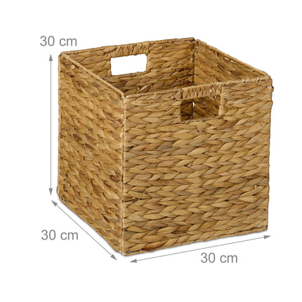 Woven Water Hyacinth Storage Baskets – Set of 3
