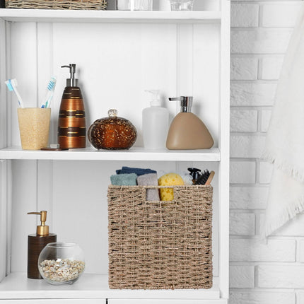 Woven seaweed storage basket