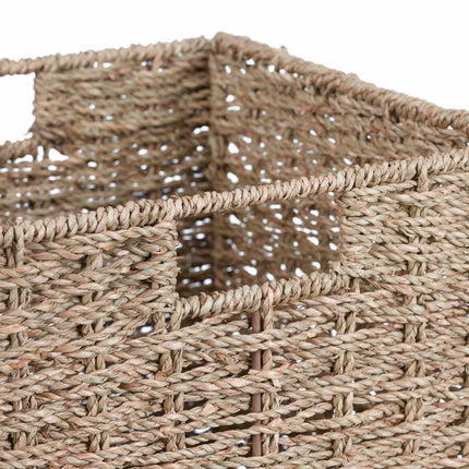 Woven seaweed storage basket