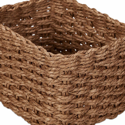 Woven storage basket, set of 3