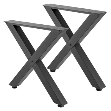 X-Frame Table Legs, 2-Pack, 750x790 mm, Steel, Black