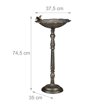XL Bird bath in cast iron
