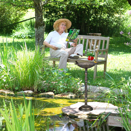 XL Bird bath in cast iron