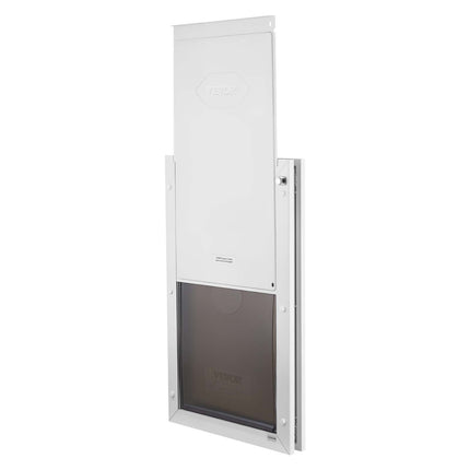 XL Dog Door, Double Magnetic Flaps, Metal Frame, White