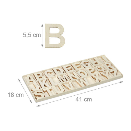 XL Letter set in wood 104 pcs.