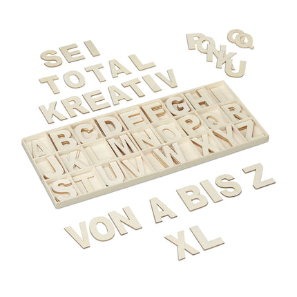 XL Letter set in wood 104 pcs.