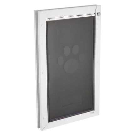 XL Pet Door – Metal Frame, 3 Magnetic Flaps, White