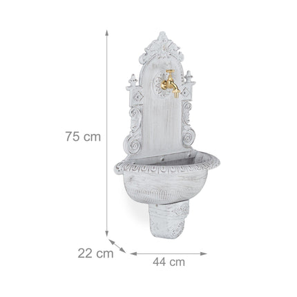 XL antique wall fountain