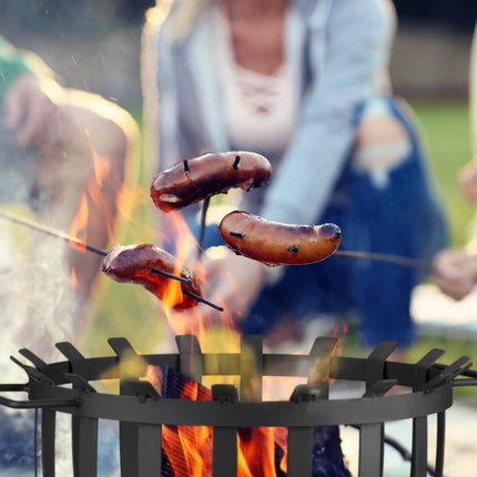 XL fire basket with base plate