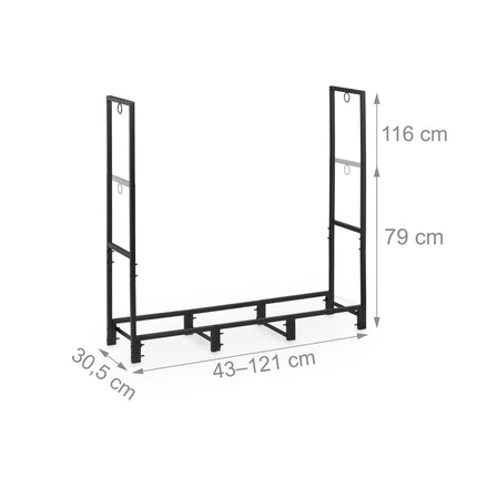 XL wood rack inside &amp; out