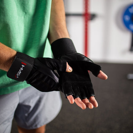 XXL Black Fitness Gloves – Durable, Breathable Design