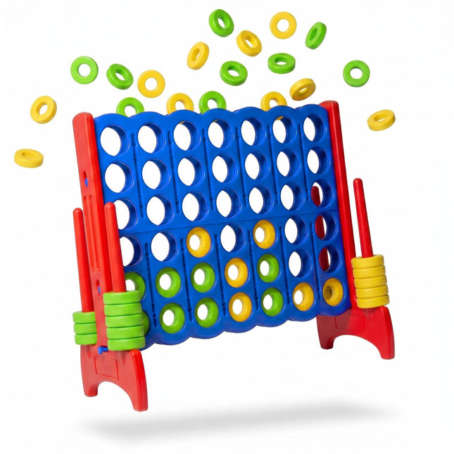 XXL Connect Four Game – Blue-Red, 110x120x55 cm
