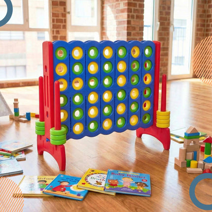 XXL Connect Four Game – Blue-Red, 110x120x55 cm