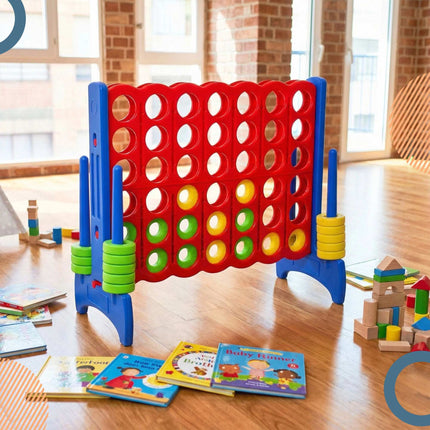XXL Connect Four Game – Red & Blue, Outdoor, Plastic