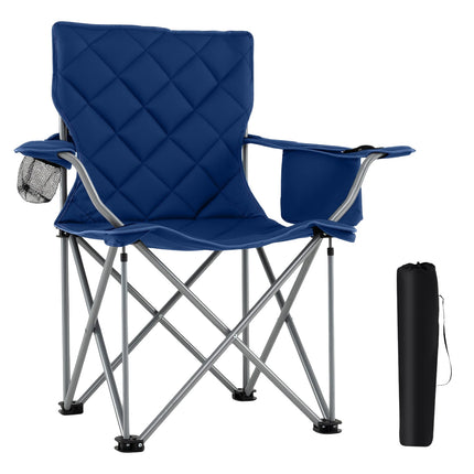 XXL Folding Camping Chair with Cooler & Cup Holder, 227kg Capacity